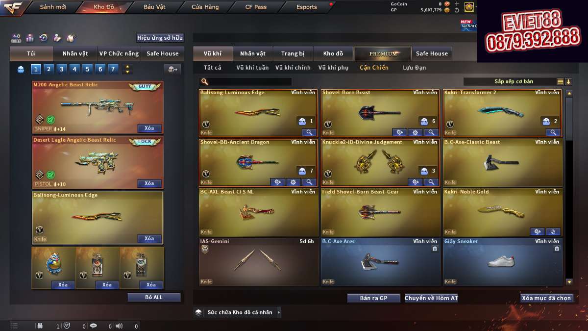 shop acc cf uy tin gia re